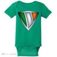Super Irish Ireland Steel Shield Baby Bodysuit thumb 0