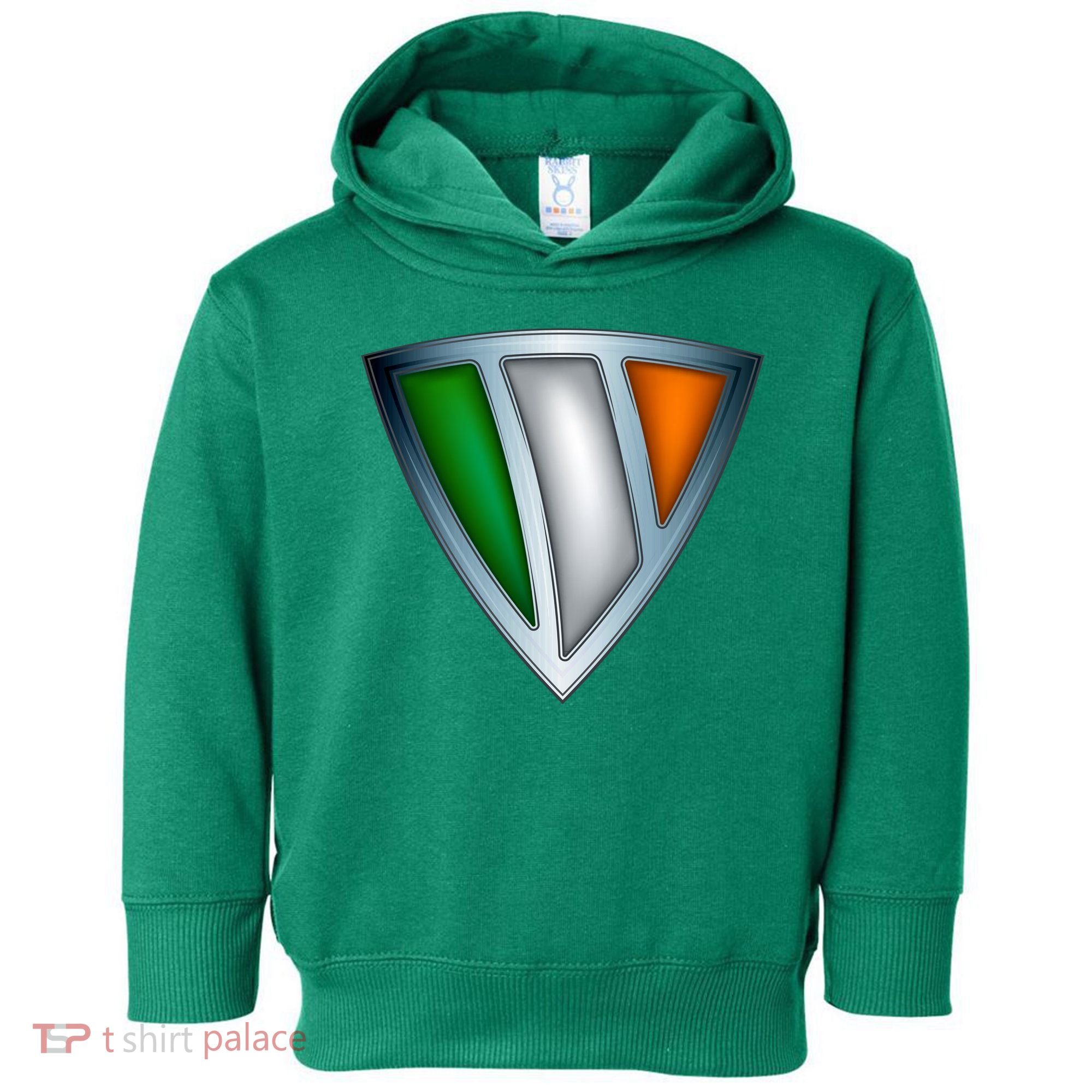 Super Irish Ireland Steel Shield Toddler Hoodie