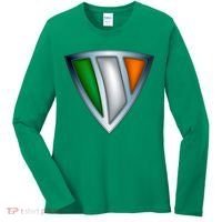 Super Irish Ireland Steel Shield Women's Long Sleeve Shirt thumb 0