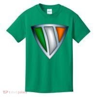 Super Irish Ireland Steel Shield Kids T-Shirt thumb 0