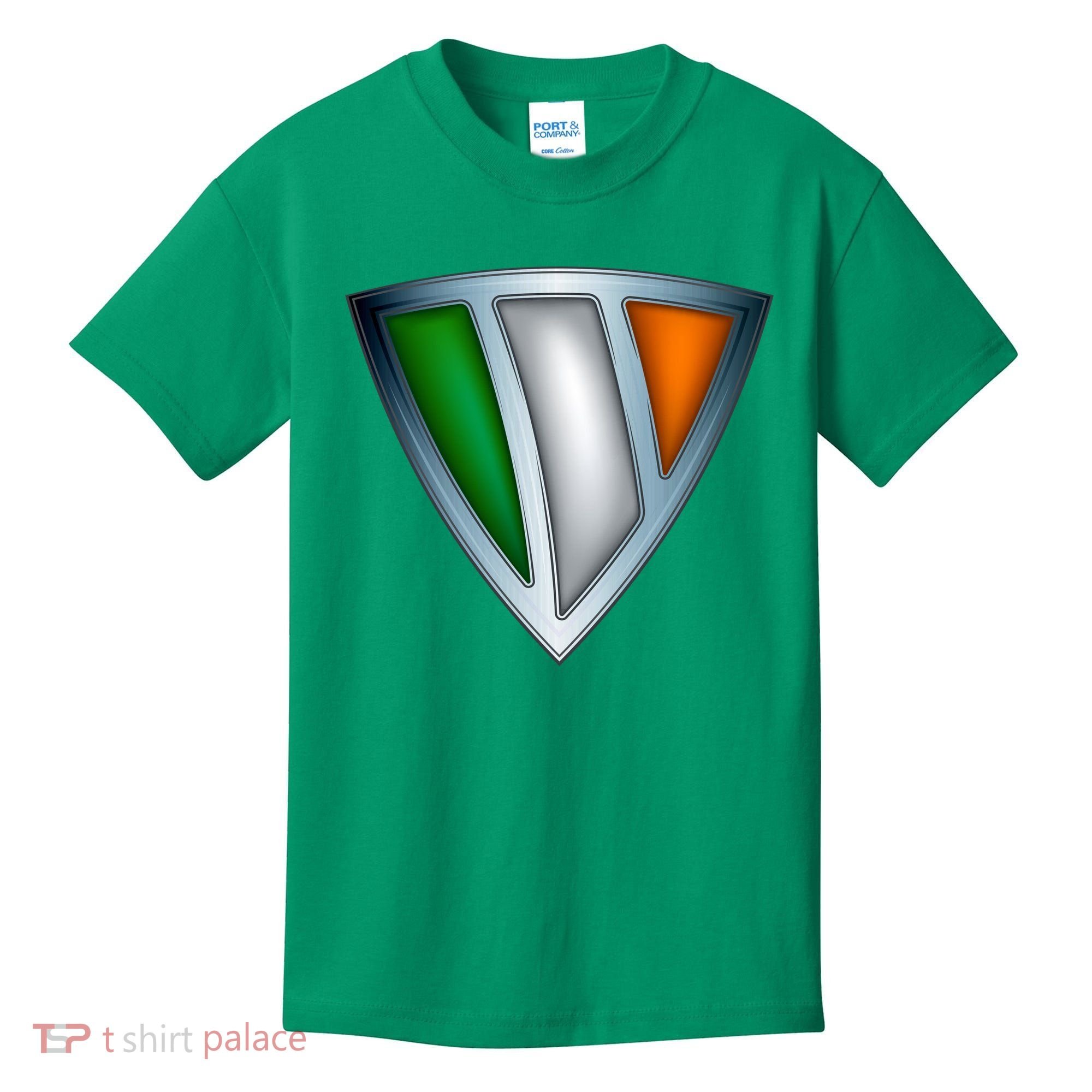 Super Irish Ireland Steel Shield Kids T-Shirt