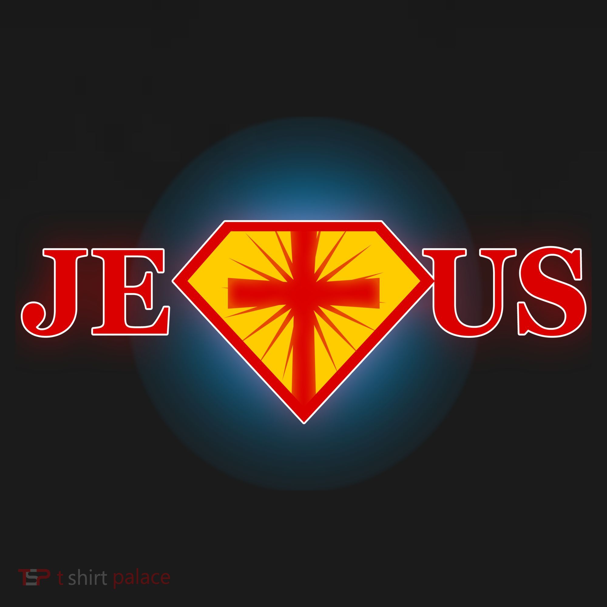 Super Jesus Superhero Comic Logo USA-Made Doggie Bandana