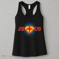 Super Jesus Superhero Comic Logo Women's Tank Top thumb 3