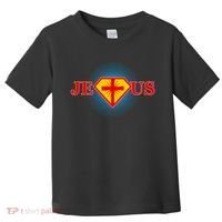 Super Jesus Superhero Comic Logo Toddler T-Shirt thumb 0