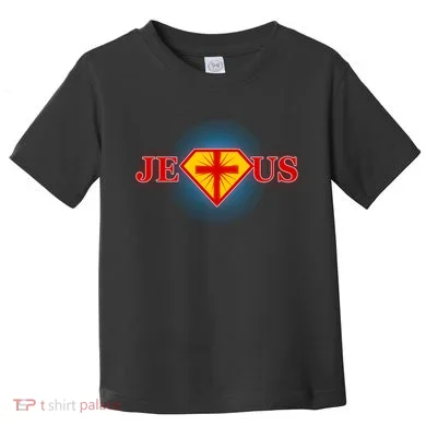 Super Jesus Superhero Comic Logo Toddler T-Shirt