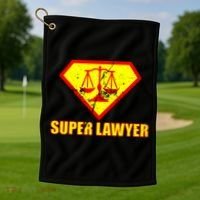 Super Lawyer Golf Towel thumb 1