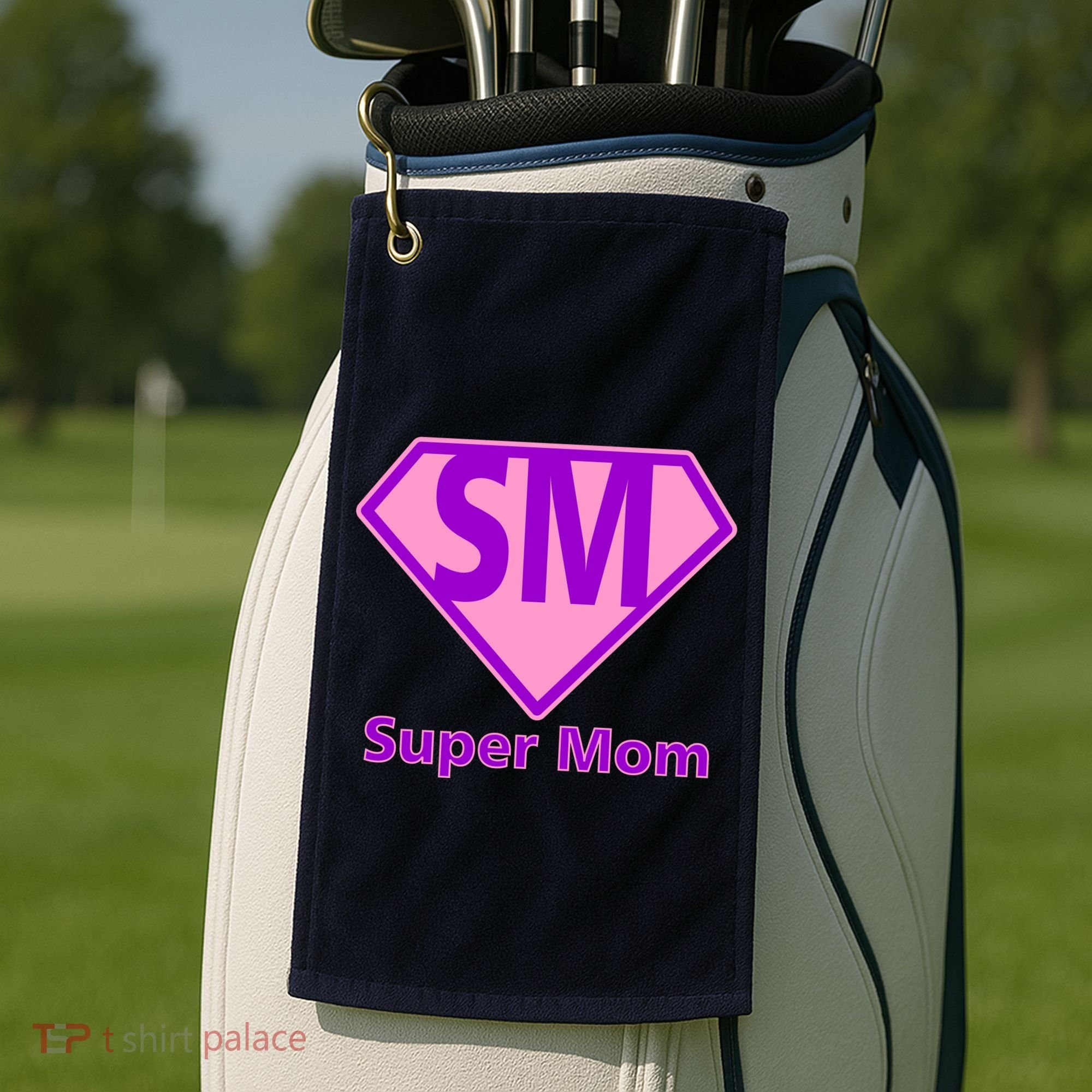 Super Mom Golf Towel