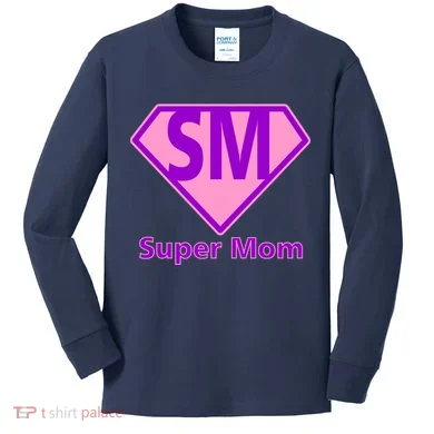 Super Mom Kids Long Sleeve Shirt