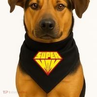 Super Mom Comic Superhero USA-Made Doggie Bandana thumb 1