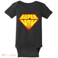 Super Mom Comic Superhero Baby Bodysuit thumb 0