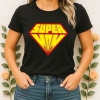 Super Mom Comic Superhero Women's T-Shirt thumb 2