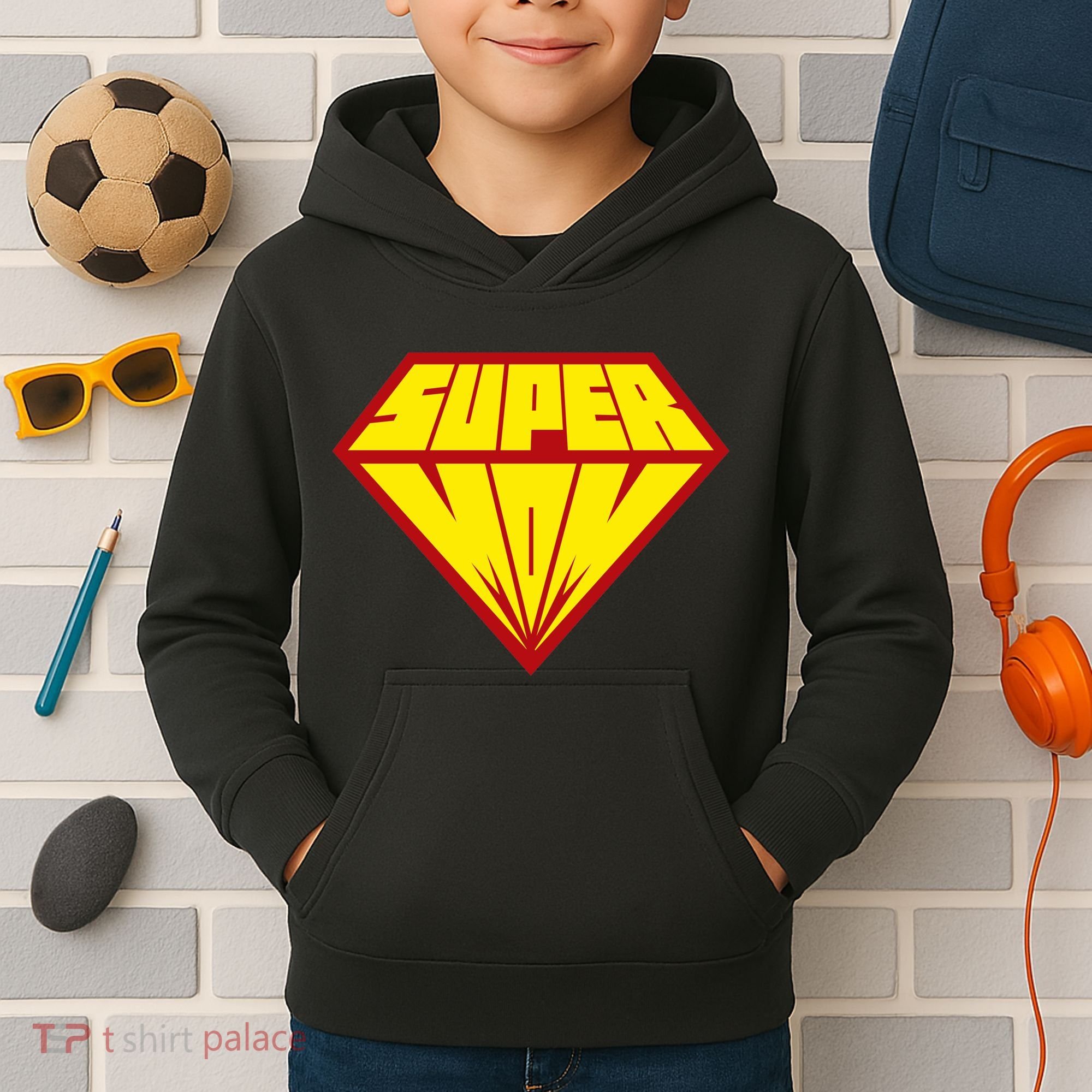 Super Mom Comic Superhero Kids Hoodie