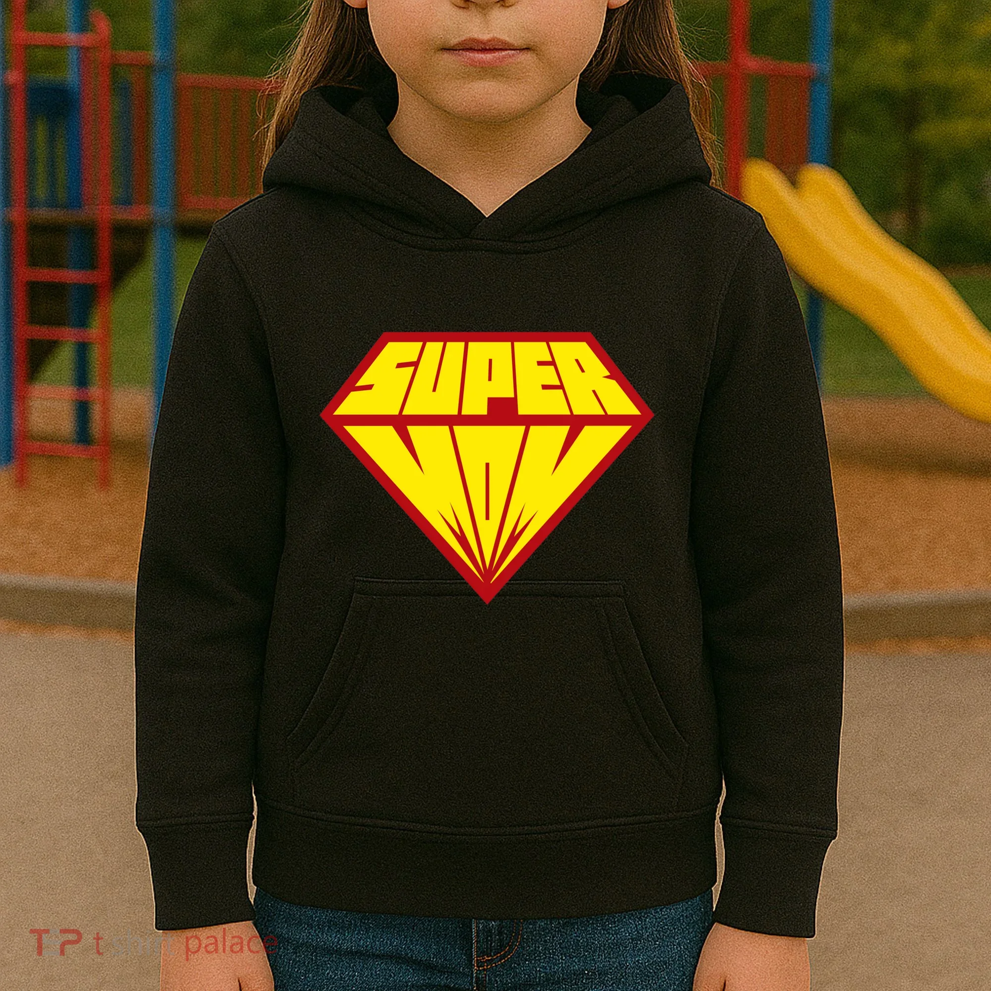 Super Mom Comic Superhero Kids Hoodie