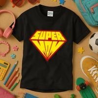 Super Mom Comic Superhero Kids T-Shirt thumb 3