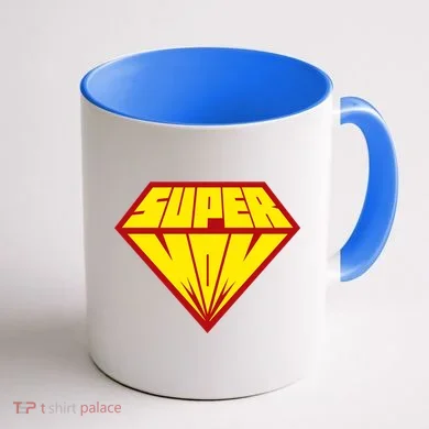 Super Mom Comic Superhero Coffee Mug back