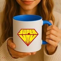 Super Mom Comic Superhero Coffee Mug thumb 3