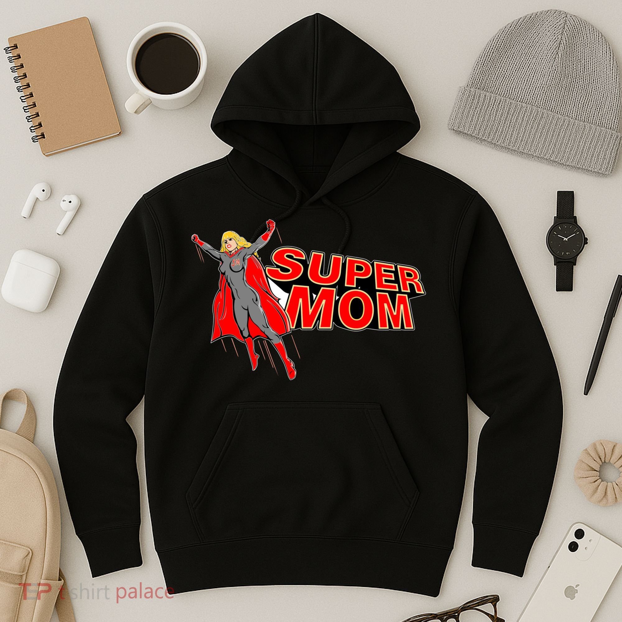 Super Mom Figure Hoodie