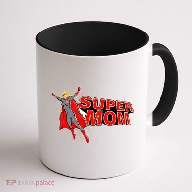Super Mom Figure Coffee Mug back
