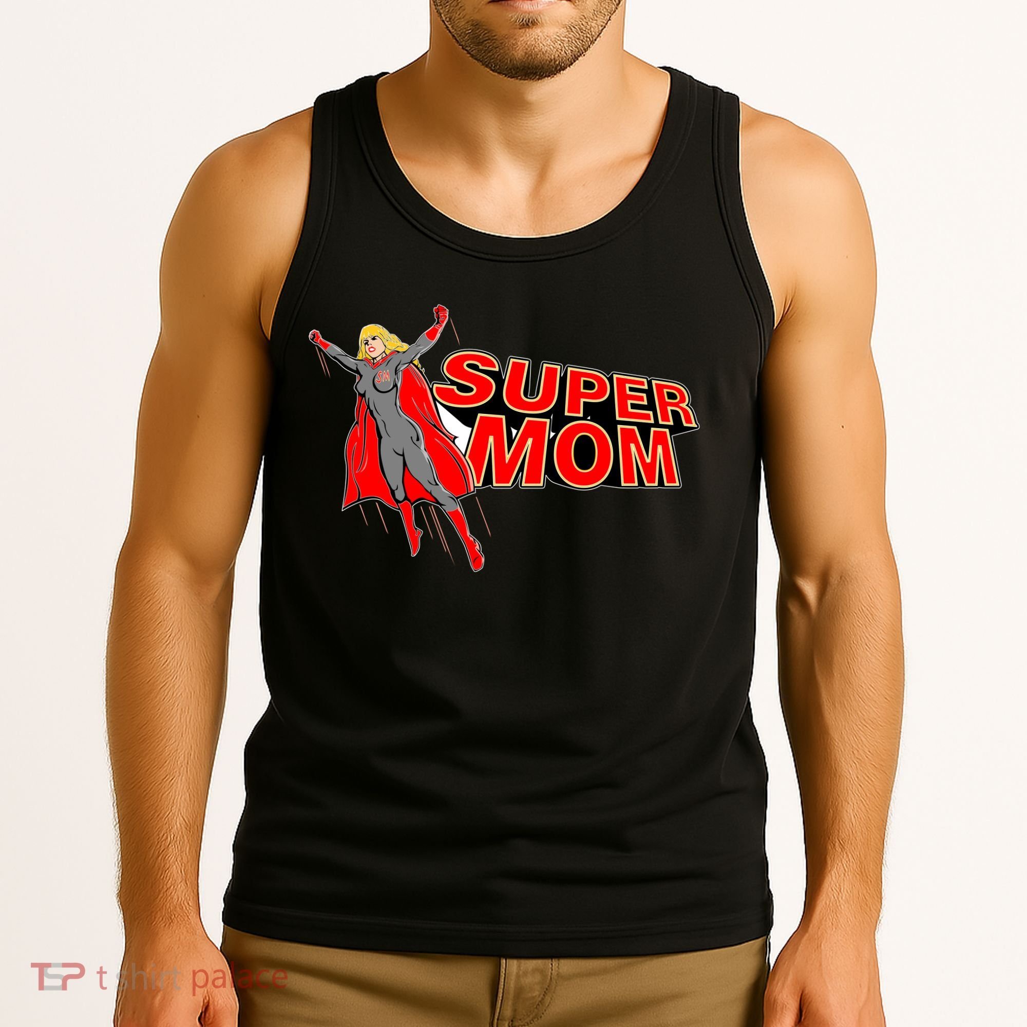 Super Mom Figure Tank Top