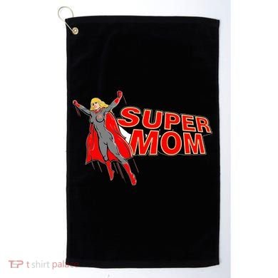 Super Mom Figure Golf Towel
