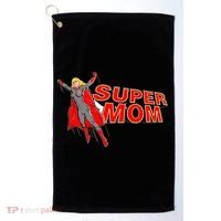 Super Mom Figure Golf Towel thumb 0