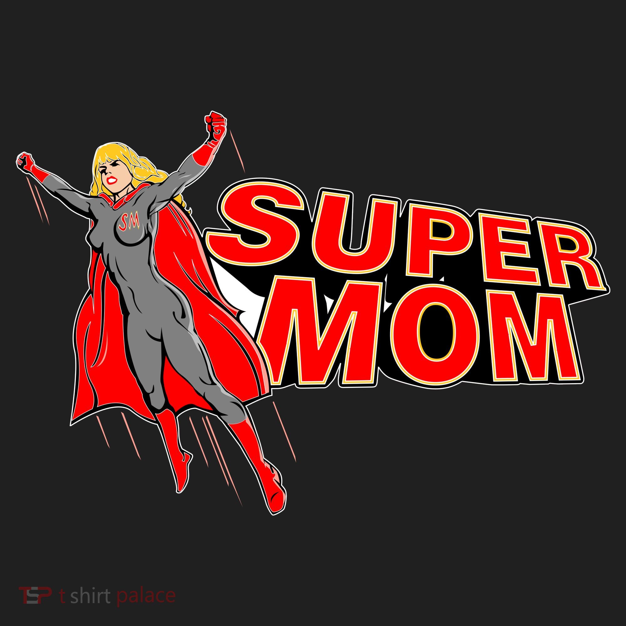 Super Mom Figure Golf Towel
