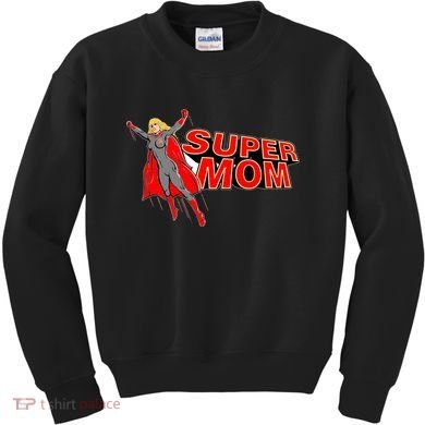 Super Mom Figure Kids Sweatshirt