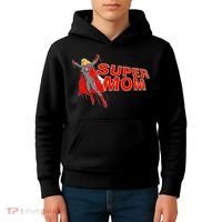 Super Mom Figure Kids Hoodie thumb 4