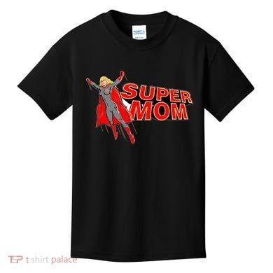 Super Mom Figure Kids T-Shirt
