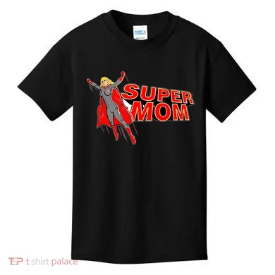 Super Mom Figure Kids T-Shirt