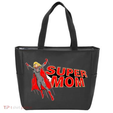 Super Mom Figure Tote Bag