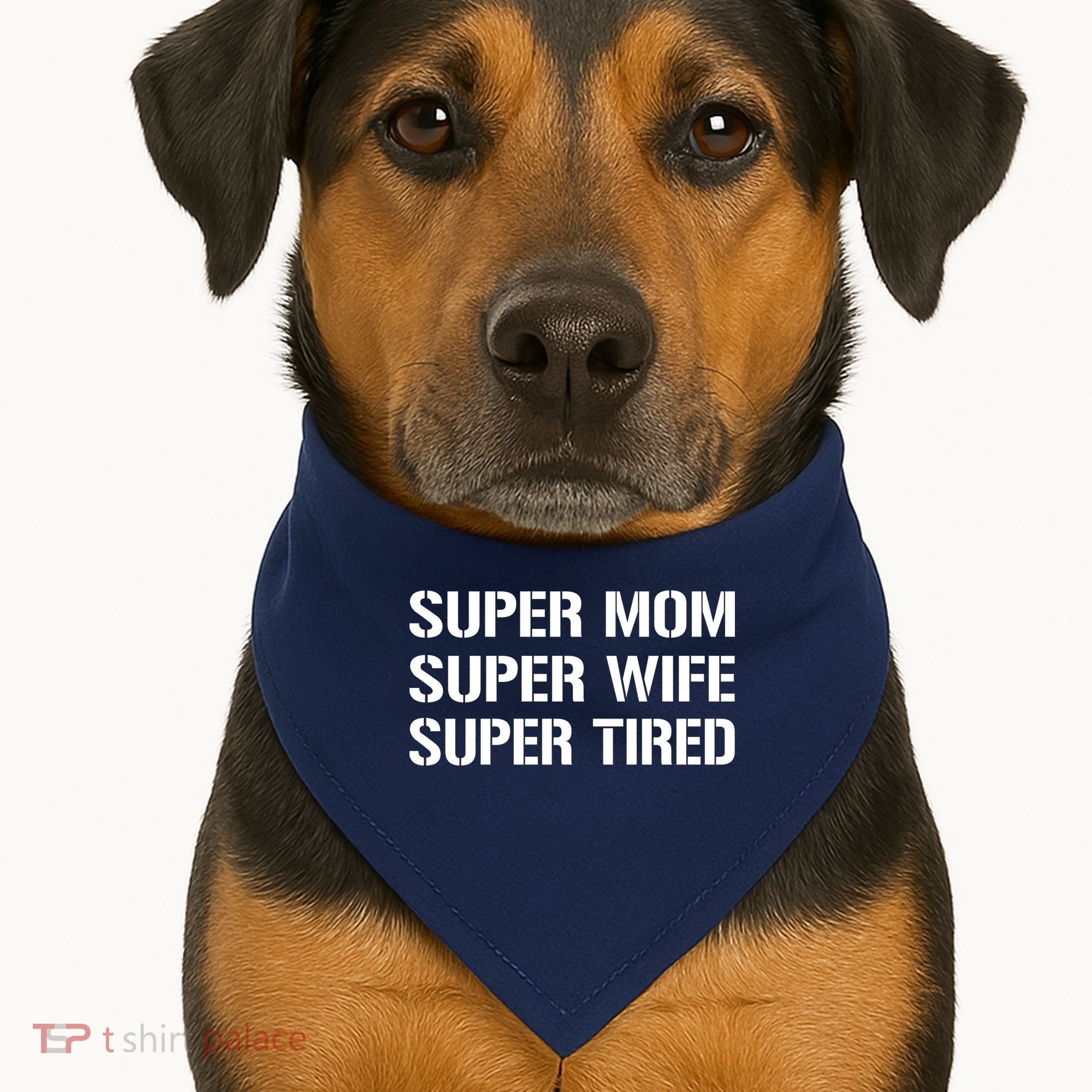 Super Mom Funny Gifts For Mothers USA-Made Doggie Bandana