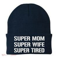 Super Mom Funny Gifts For Mothers Beanie thumb 0