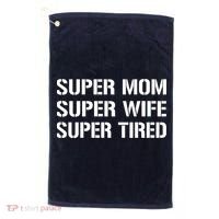 Super Mom Funny Gifts For Mothers Golf Towel thumb 0