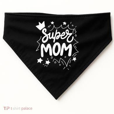 Super Mom Mothers Day USA-Made Doggie Bandana