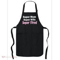 Super Mom Super Wife Super Tired Apron thumb 0