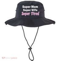 Super Mom Super Wife Super Tired Bucket Hat thumb 0