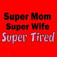 Super Mom Super Wife Super Tired Santa Hat thumb 1