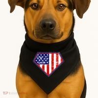 Super Patriot US Flag USA-Made Doggie Bandana thumb 1