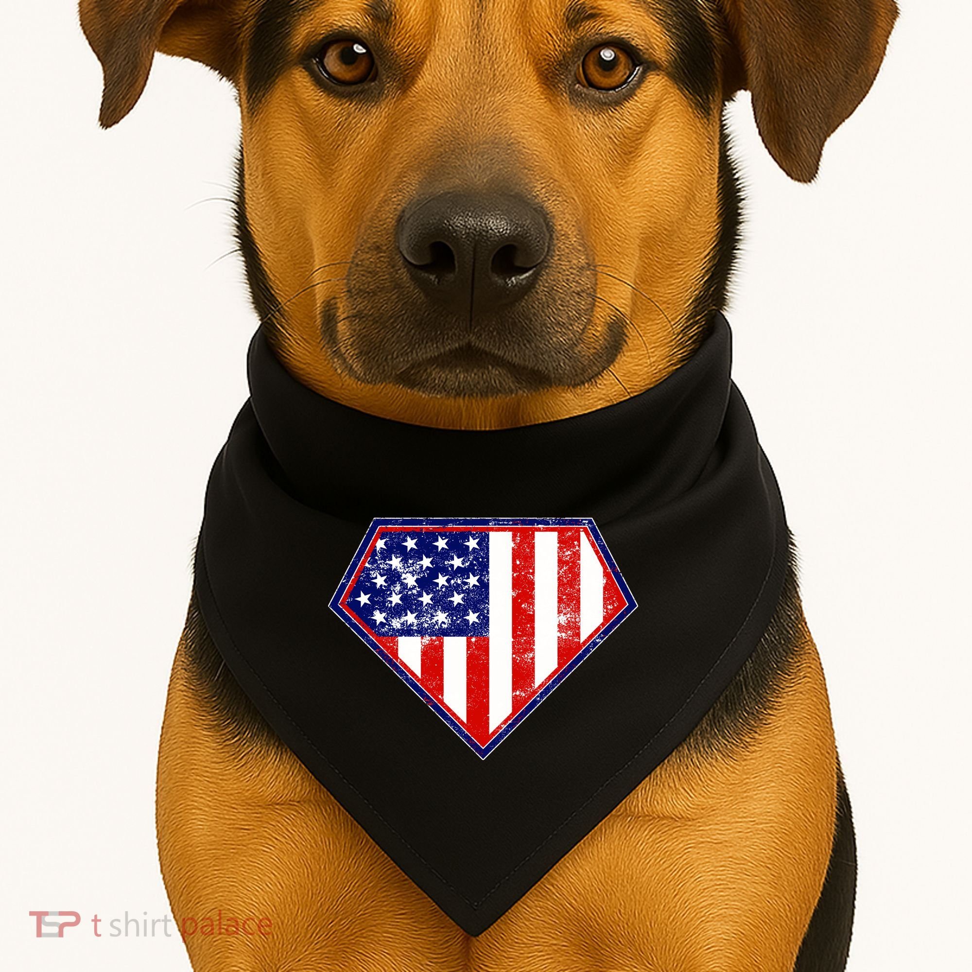 Super Patriot US Flag USA-Made Doggie Bandana