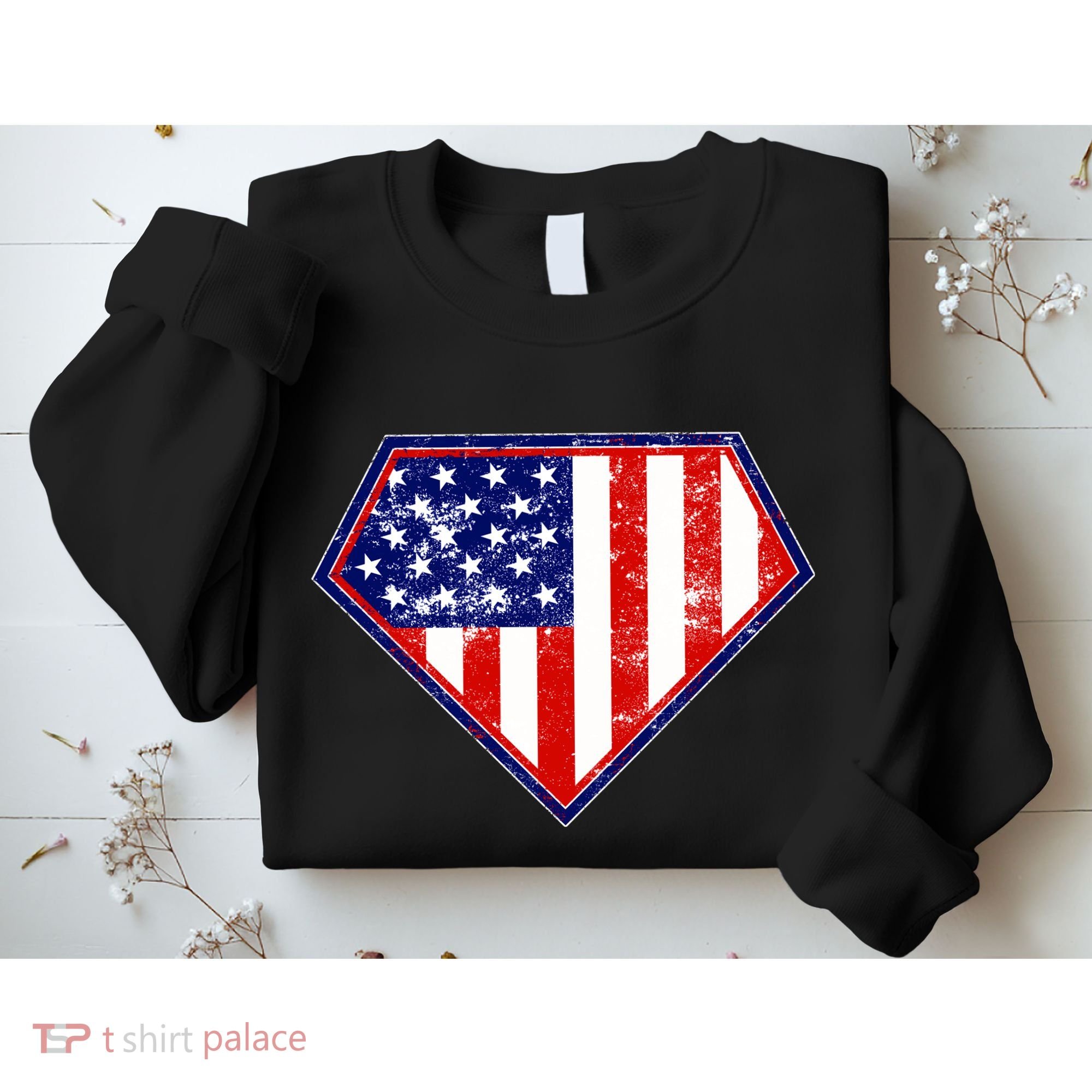 Super Patriot US Flag Sweatshirt