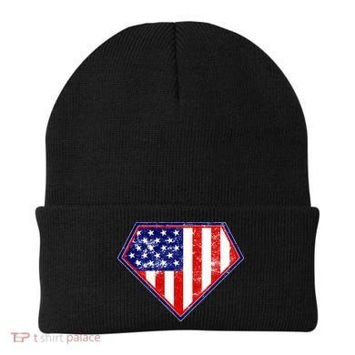 Super Patriot US Flag Beanie