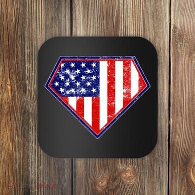 Super Patriot US Flag Coaster