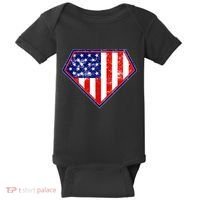Super Patriot US Flag Baby Bodysuit thumb 0