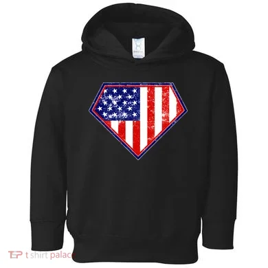 Super Patriot US Flag Toddler Hoodie