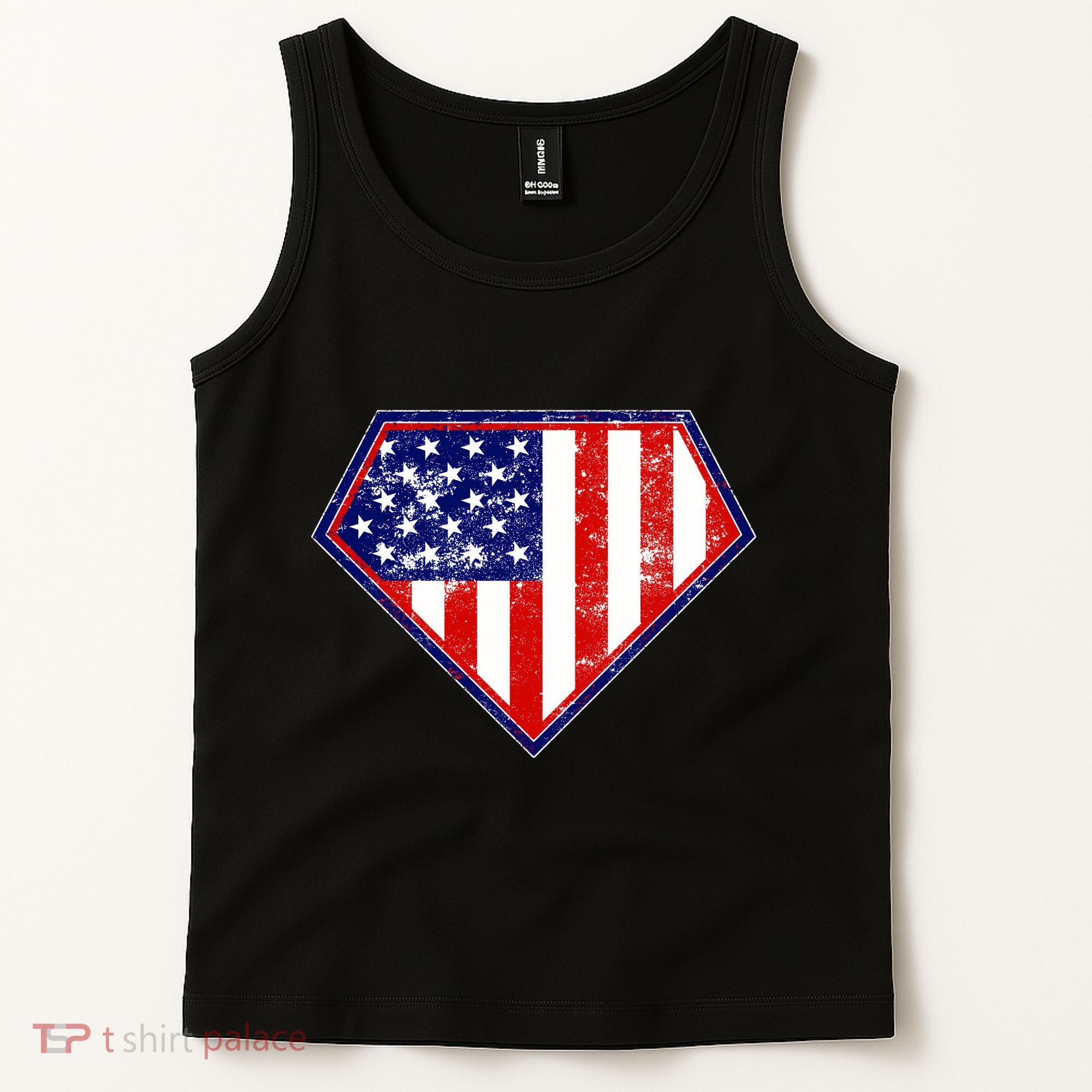 Super Patriot US Flag Tank Top
