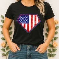 Super Patriot US Flag Women's T-Shirt thumb 2