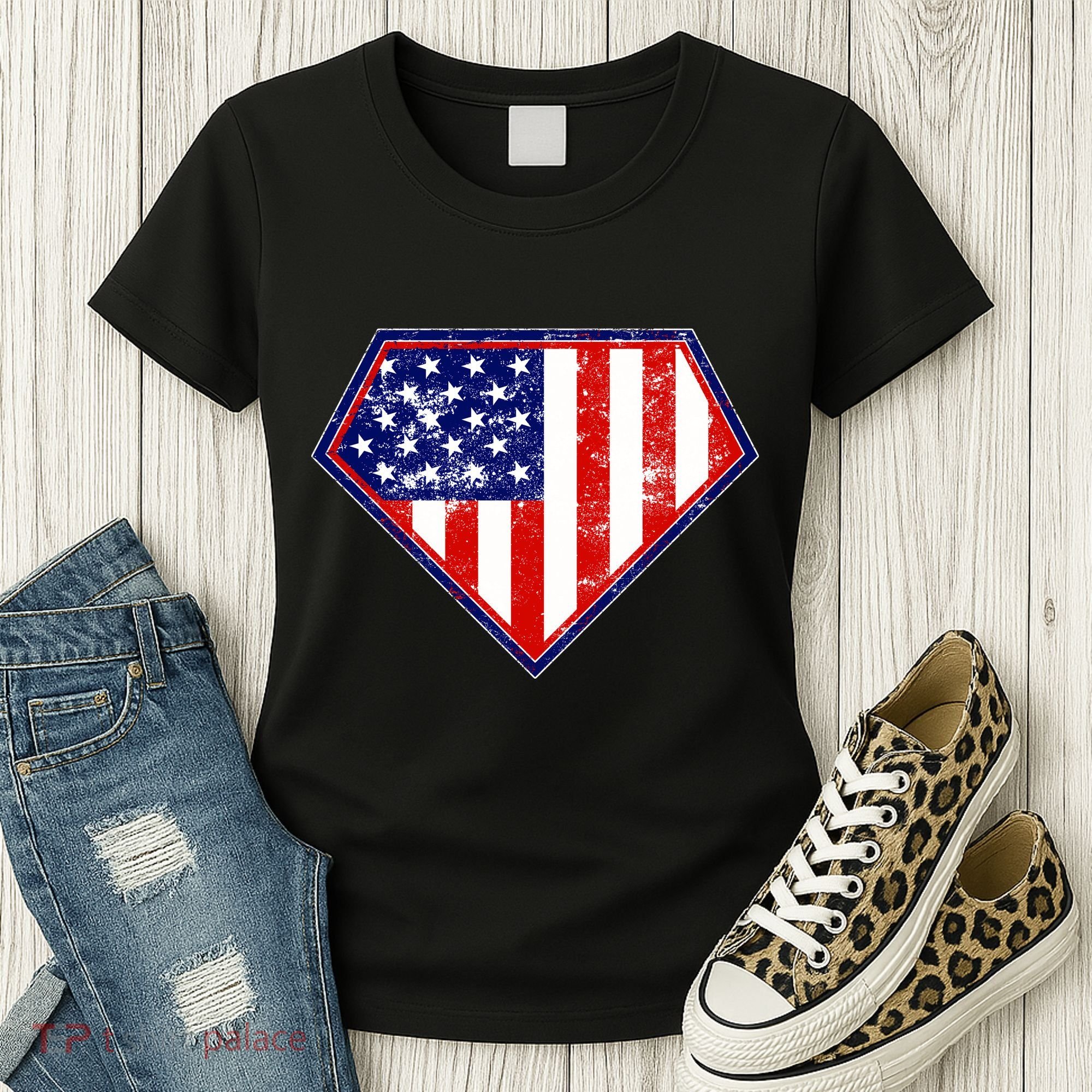 Super Patriot US Flag Women's T-Shirt