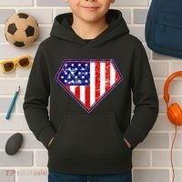 Super Patriot US Flag Kids Hoodie thumb 2