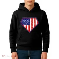 Super Patriot US Flag Kids Hoodie thumb 4